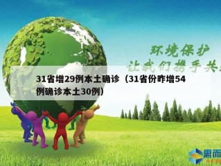 31省增29例本土确诊（31省份昨增54例确诊本土30例）